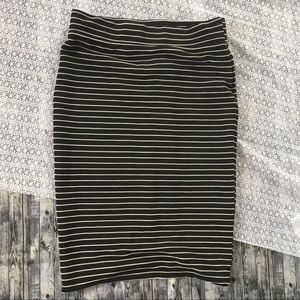 🔵3/$25:4/$30 Striped Stretchy Pencil Skirt